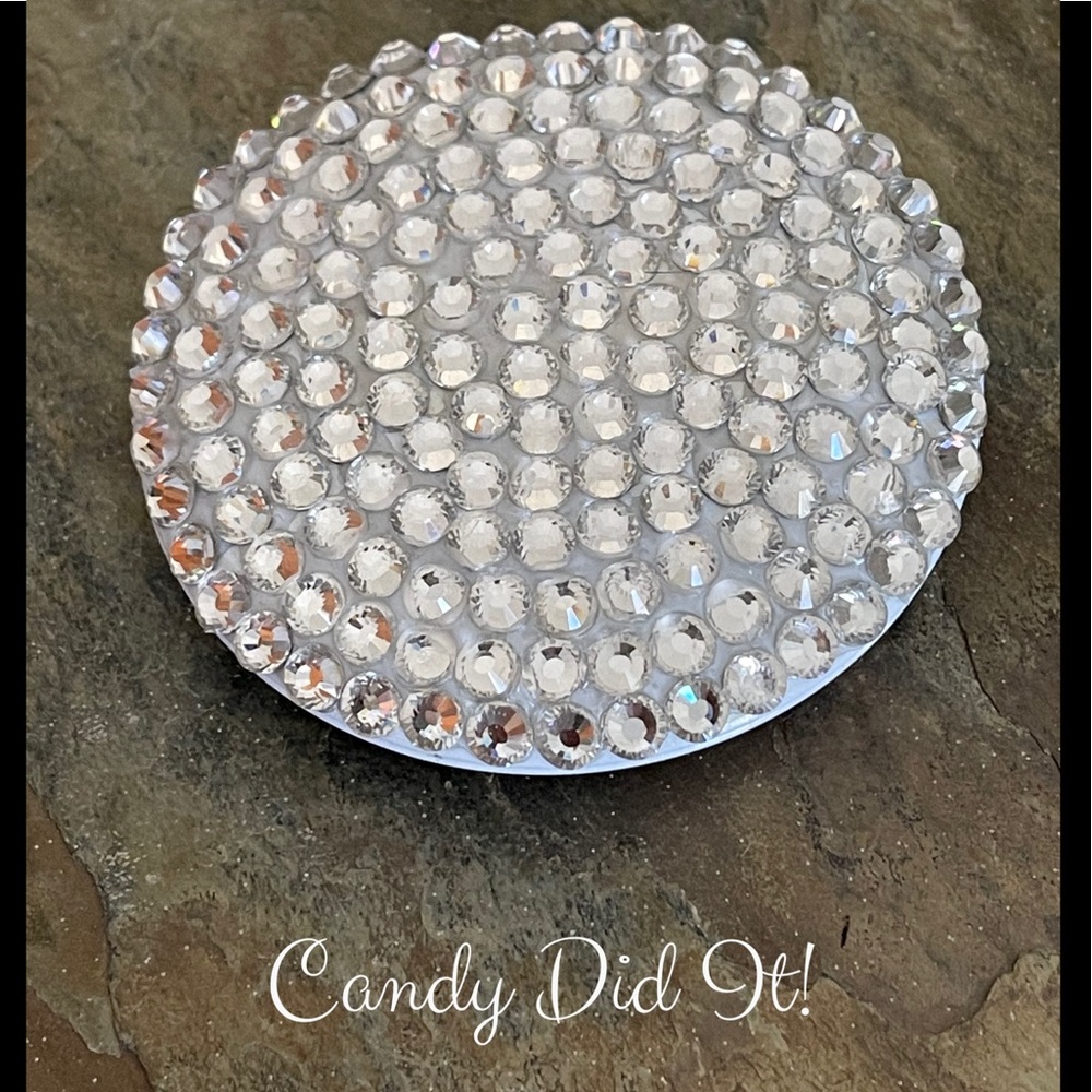 Candy Did It! Clear Crystal Two Mirror Compact